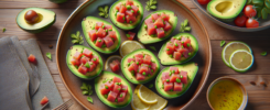 Receta saludable y sabrosa: aguacates rellenos de TUNA POKE para disfrutar 2 Aguacates Rellenos de Tuna Poke