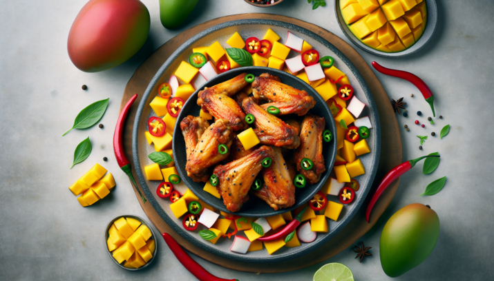 Deliciosas alitas de pollo con mango y habanero: una receta saludable y sabrosa 3 Alitas de Pollo con Mango y Habanero