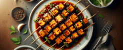 Brochetas de Tofu Huli Huli