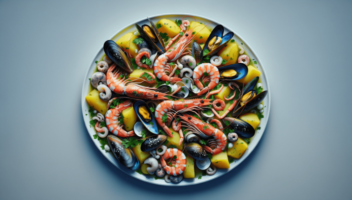 Cómo Preparar un Exquisito CAU CAU DE MARISCOS Receta Tradicional Peruana 7 Cau Cau de Mariscos