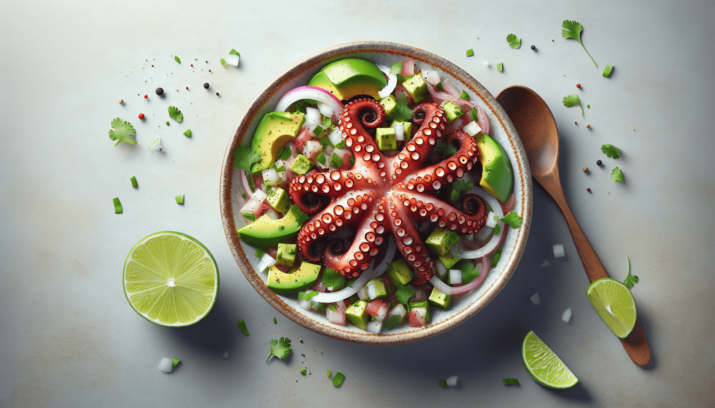 Receta Fácil y Deliciosa de CEVICHE DE PULPO. Sabores Auténticos 1 Ceviche de Pulpo
