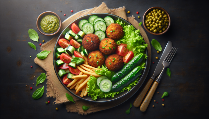 Falafel con verduras