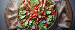 Fattoush Ensalada de pan de pita