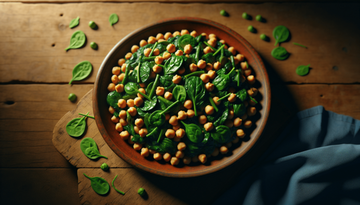 Garbanzos con Espinacas