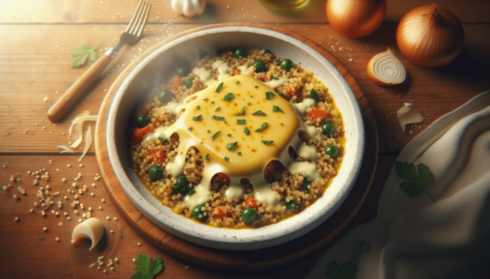 Receta Saludable y Deliciosa. Aprende a Preparar un Irresistible GUISO DE QUINUA CON QUESO 9 Guiso de Quinua Con Queso