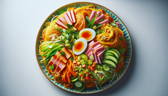 Hiyashi Chuka (fideos fríos con aderezo)