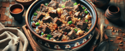 Descubre la receta de HRISSEH BIL FORN: sopa de trigo y carne al horno saludable y sabrosa 2 Hrisseh Bil Forn Sopa de trigo y carne al horno 7n13gbh000aiyqbj1z9um7uph1i8ylv6ju