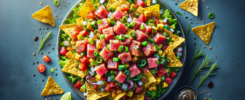 Nachos de Ahi Poke