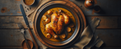 POULET À LA MOUTARDE À L’ANCIENNE: receta saludable y sabrosa de pollo a la mostaza antigua 3 POULET À LA MOUTARDE À L’ANCIENNE (POLLO A LA MOSTAZA ANTIGUA)