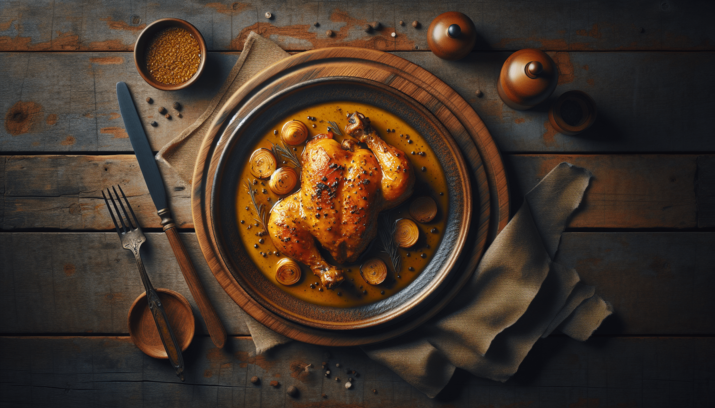 POULET À LA MOUTARDE À L’ANCIENNE: receta saludable y sabrosa de pollo a la mostaza antigua 10 POULET À LA MOUTARDE À L’ANCIENNE (POLLO A LA MOSTAZA ANTIGUA)