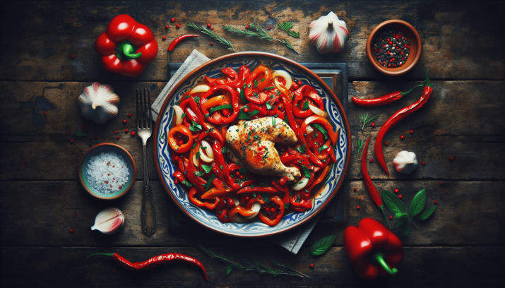 Receta saludable y sabrosa de POULET BASQUAISE (POLLO A LA VASCA) perfecta para tu dieta 6 POULET BASQUAISE (POLLO A LA VASCA)