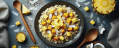 Prueba esta deliciosa receta de QUINOA DE PIÑA Y COCO - ¡saludable y sabrosa! 2 Quinoa de Pina y Coco