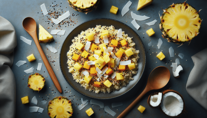 Prueba esta deliciosa receta de QUINOA DE PIÑA Y COCO - ¡saludable y sabrosa! 7 Quinoa de Pina y Coco