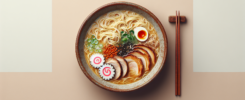 Ramen (fideos en caldo con varios acompañamientos)