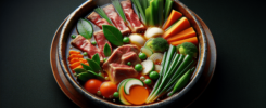 Shabu shabu carne y vegetales cocidos en caldo 7n14angfevplr4q8watb77jek9adsa3pwq