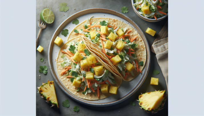 Tacos de Ensalada de Col con Pina