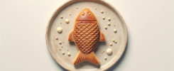 Taiyaki (pastel relleno con forma de pez)